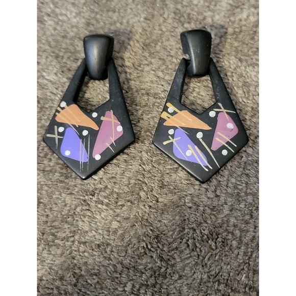 Black Geometric Stainless Posts - Picture 5 of 5